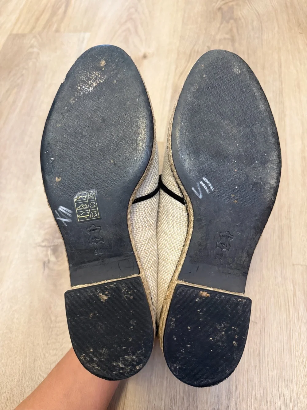 Tory Burch Fawn Canvas Oxford Espadrilles